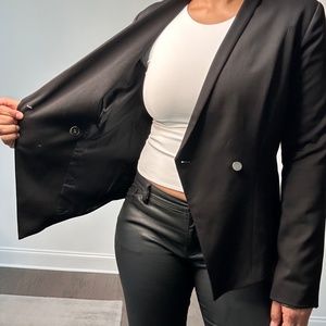 Forever 21 Double Breasted Black Blazer